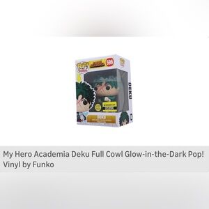Funko Deku Vinyl Figure with Green Hair and Red Face Marks